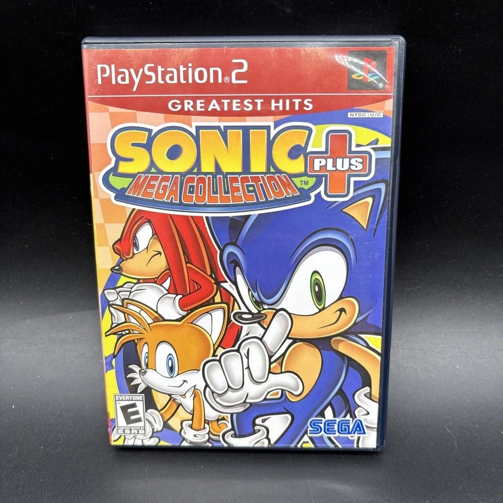 Sonic Mega Collection Plus (Sony PlayStation 2, 2004) PS2 With Manual TESTED